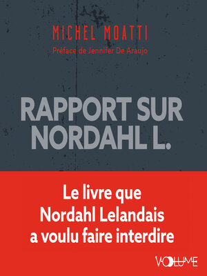 cover image of Rapport sur Nordahl L.